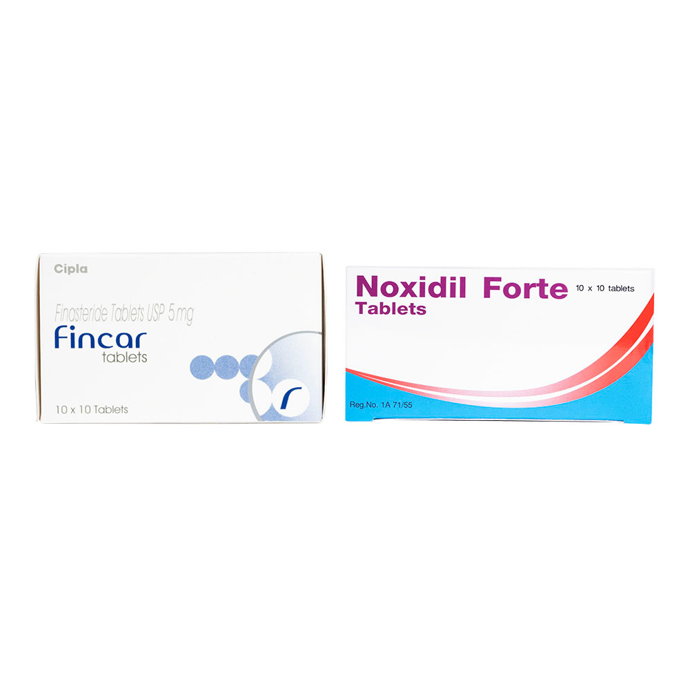 商品画像: フィンカー5mg100錠+ノキシジル10mg100錠