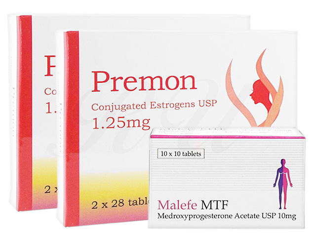 商品画像: プレモン1.25mg2箱+マレフェMTF10mg1箱